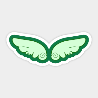 Light Green Wings Sticker